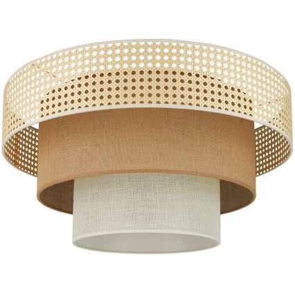 Brilagi - Stropna svjetiljka CEDAR LUNETA 1xE27/15W/230V pr. 45 cm bež/smeđa/krem