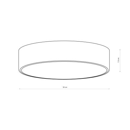 Brilagi - Stropna svjetiljka CLARE 2xE27/40W/230V promjer 30 cm smeđa