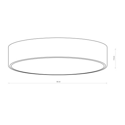Brilagi - Stropna svjetiljka CLARE 4xE27/40W/230V Ø 50 cm smeđa