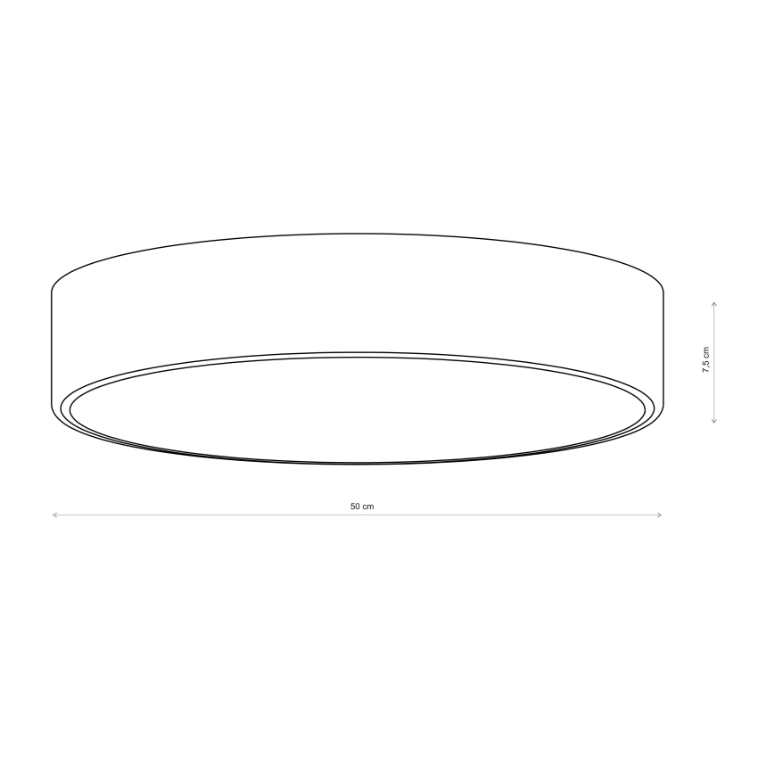 Brilagi - Stropna svjetiljka CLARE 4xE27/40W/230V Ø 50 cm smeđa