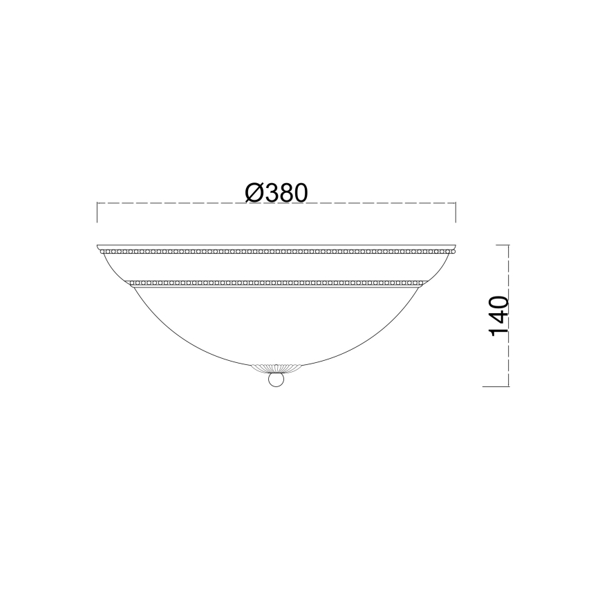 Brilagi - Stropna svjetiljka CLASSIC 3xE27/60W/230V brončana