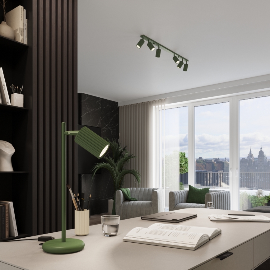 Brilagi - Stropna svjetiljka CRESTO 4xGU10/10W/230V zelena