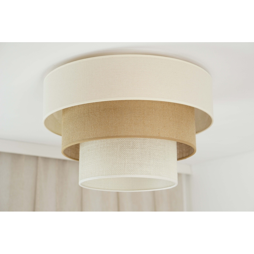 Brilagi - Stropna svjetiljka DENVER LUNETA 1xE27/15W/230V pr. 45 cm bež/smeđa/krem
