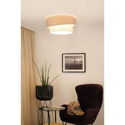 Brilagi - Stropna svjetiljka DOVER SHINE 1xE27/15W/230V pr. 50 cm siva/krem