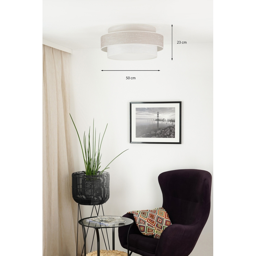 Brilagi - Stropna svjetiljka DOVER SPACE LED/12W/230V pr. 50 cm 3000K/4000K/6400K siva/krem