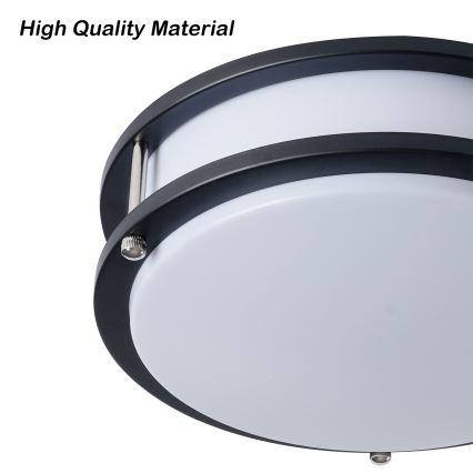 Brilagi - Stropna svjetiljka ELARO 2xE27/40W/230V, promjer 26 cm, crna