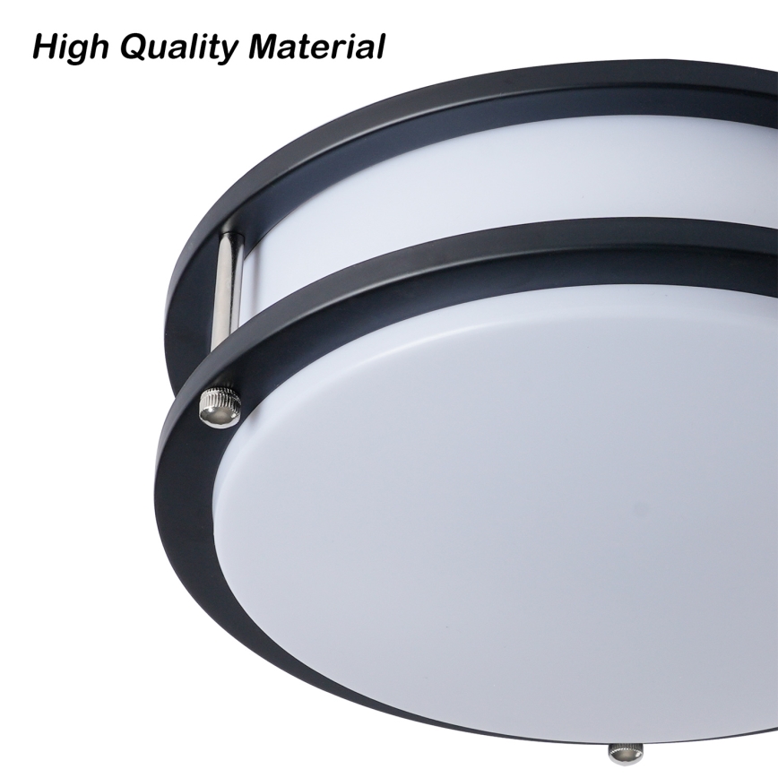 Brilagi - Stropna svjetiljka ELARO 2xE27/40W/230V, promjer 26 cm, crna