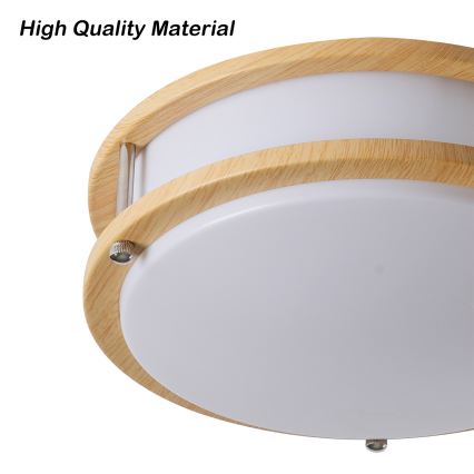 Brilagi - Stropna svjetiljka ELARO 2xE27/40W/230V Ø 26 cm, drveni dekor