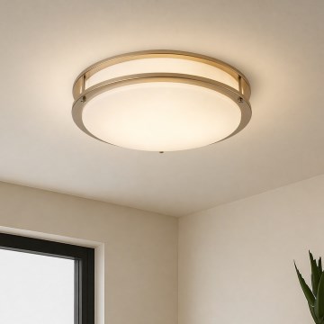 Brilagi - Stropna svjetiljka ELARO 4xE27/40W/230V promjer 41 cm zlatna