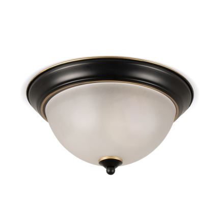 BRILAGI - Stropna svjetiljka FRESCO 2xE27/40W/230V Ø 28 cm crna/zlatna