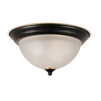 BRILAGI - Stropna svjetiljka FRESCO 2xE27/40W/230V Ø 28 cm crna/zlatna