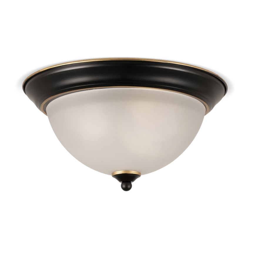 BRILAGI - Stropna svjetiljka FRESCO 2xE27/40W/230V Ø 28 cm crna/zlatna
