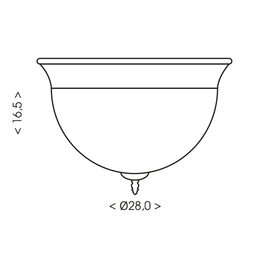 Brilagi - Stropna svjetiljka FRESCO 2xE27/40W/230V Ø 28 cm crna/zlatna