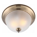 Brilagi - Stropna svjetiljka FRESCO 2xE27/40W/230V Ø 28 cm mesing