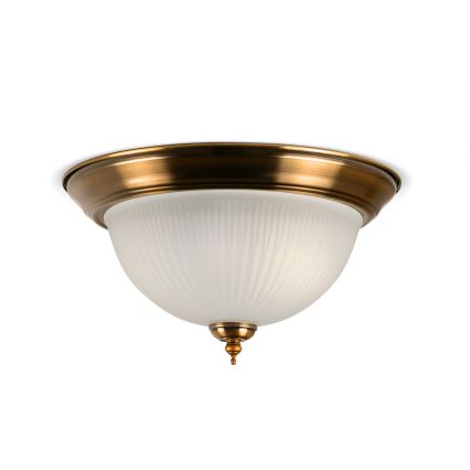 BRILAGI - Stropna svjetiljka FRESCO 2xE27/40W/230V Ø 28 cm mesing
