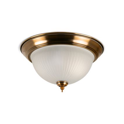 BRILAGI - Stropna svjetiljka FRESCO 2xE27/40W/230V Ø 28 cm mesing