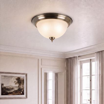 BRILAGI - Stropna svjetiljka FRESCO 2xE27/40W/230V Ø 28 cm mesing