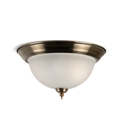BRILAGI - Stropna svjetiljka FRESCO 2xE27/40W/230V Ø 28 cm mesing