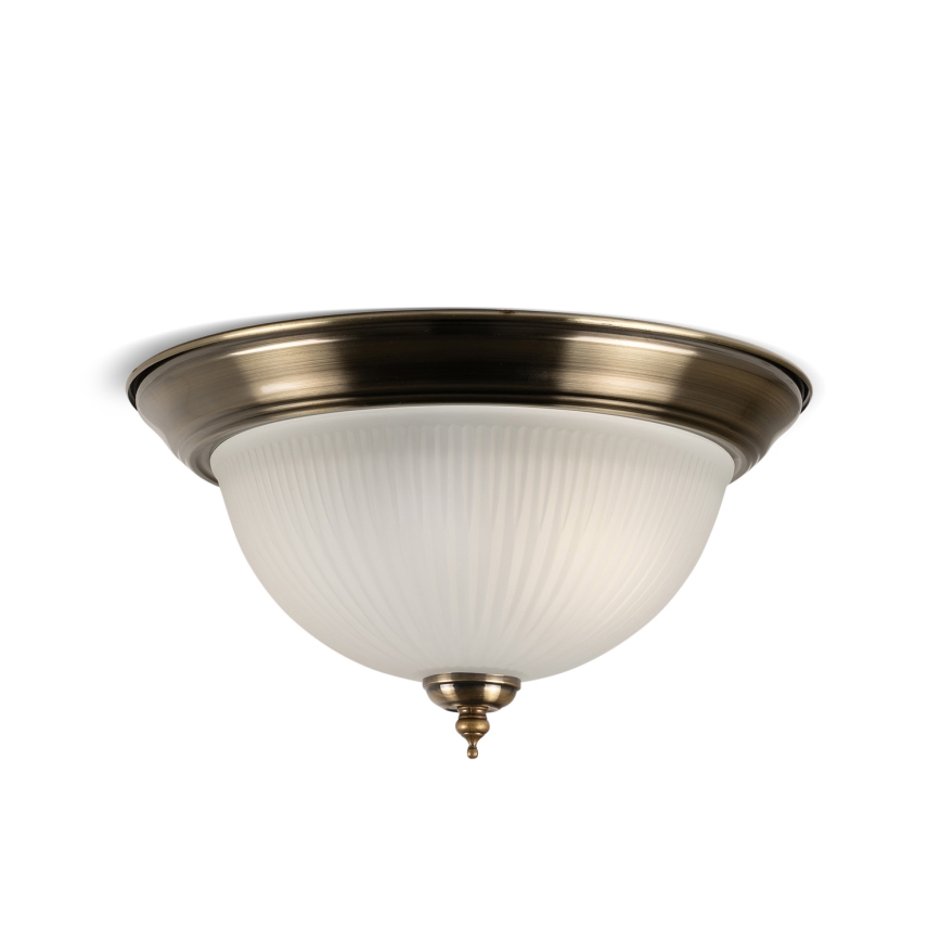 BRILAGI - Stropna svjetiljka FRESCO 2xE27/40W/230V Ø 28 cm mesing