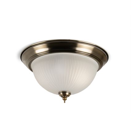 BRILAGI - Stropna svjetiljka FRESCO 2xE27/40W/230V Ø 28 cm mesing