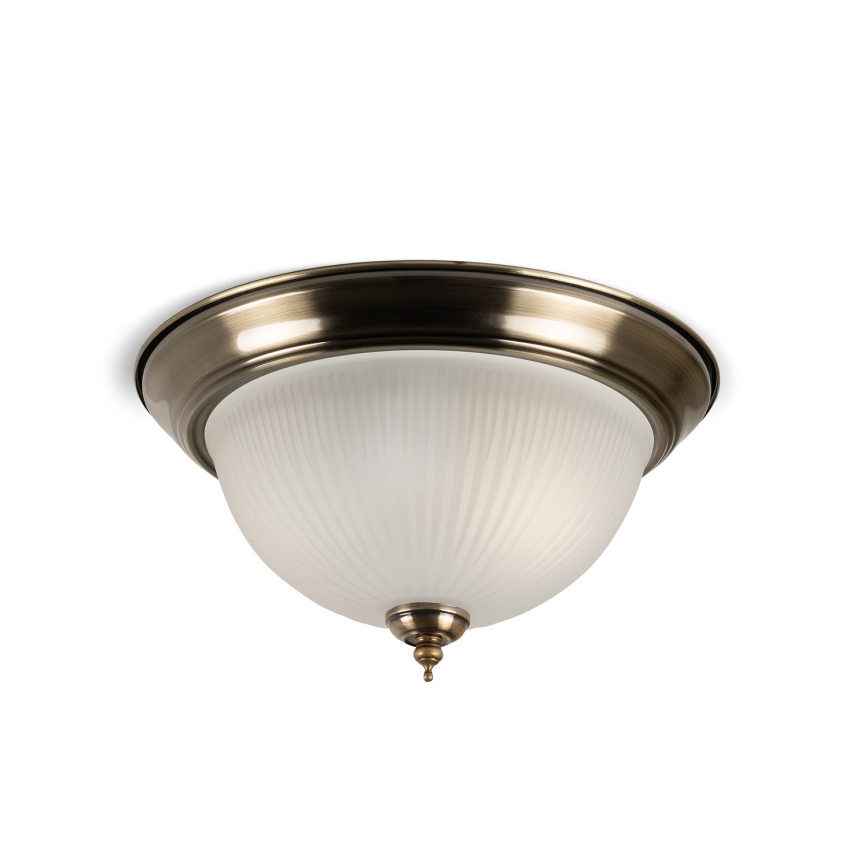 BRILAGI - Stropna svjetiljka FRESCO 2xE27/40W/230V Ø 28 cm mesing
