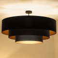 Brilagi - Stropna svjetiljka LUNETA 3xE27/60W/230V Ø 80 cm crna/zlatna