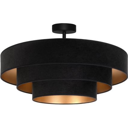 Brilagi - Stropna svjetiljka LUNETA 3xE27/60W/230V Ø 80 cm crna/zlatna