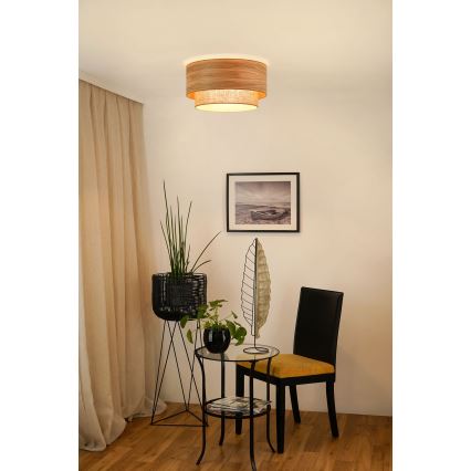 Brilagi - Stropna svjetiljka MONTANA BOHO 1xE27/15W/230V pr. 45 cm smeđa