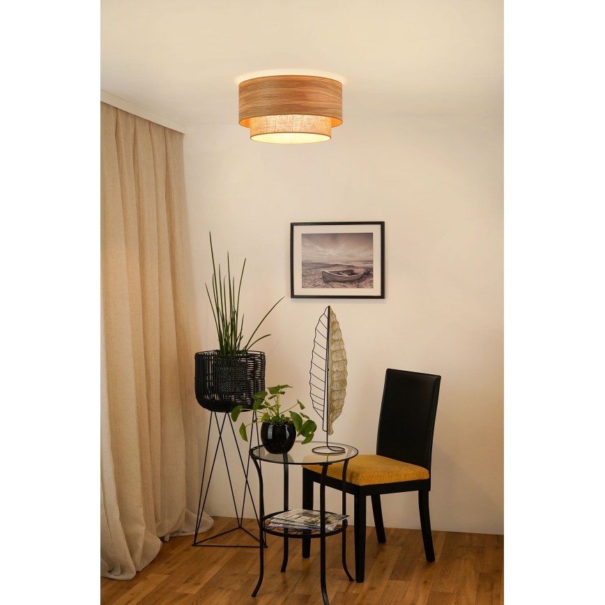 Brilagi - Stropna svjetiljka MONTANA BOHO 1xE27/15W/230V pr. 45 cm smeđa