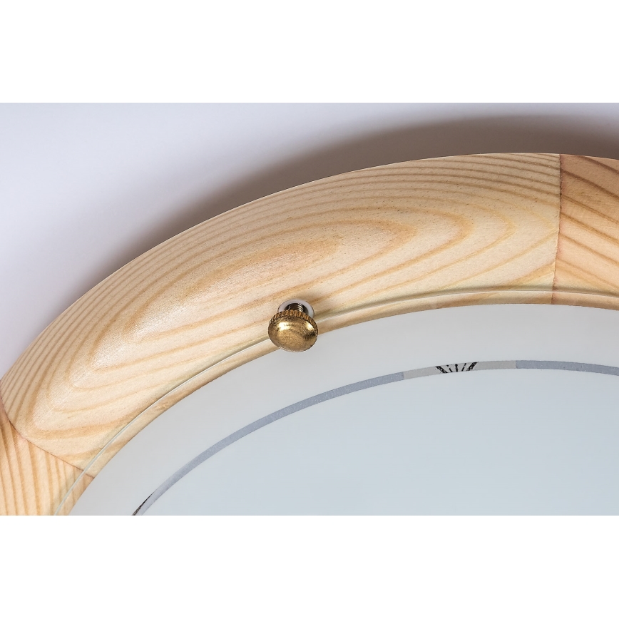 Brilagi - Stropna svjetiljka ORBIS 1xE27/60W/230V prom. 30 cm borovina