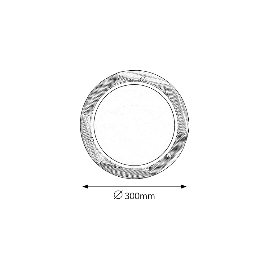 Brilagi - Stropna svjetiljka ORBIS 1xE27/60W/230V prom. 30 cm borovina