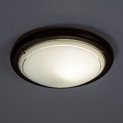 Brilagi - Stropna svjetiljka ORBIS 1xE27/60W/230V Ø 30 cm borovina