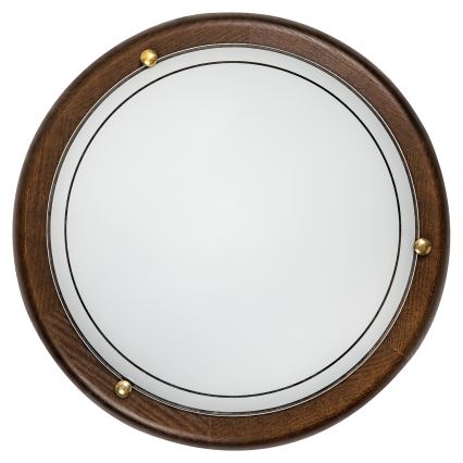 Brilagi - Stropna svjetiljka ORBIS 1xE27/60W/230V Ø 30 cm borovina