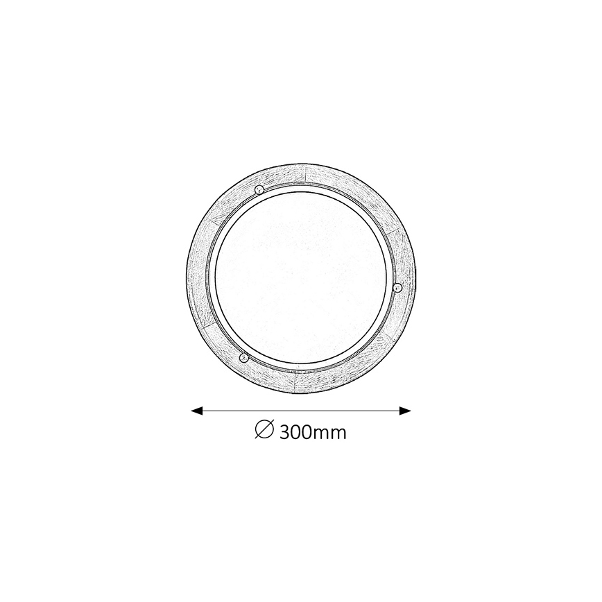Brilagi - Stropna svjetiljka ORBIS 1xE27/60W/230V Ø 30 cm borovina