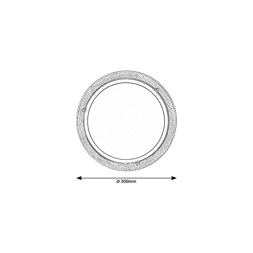 Brilagi - Stropna svjetiljka ORBIS 1xE27/60W/230V Ø 30 cm borovina