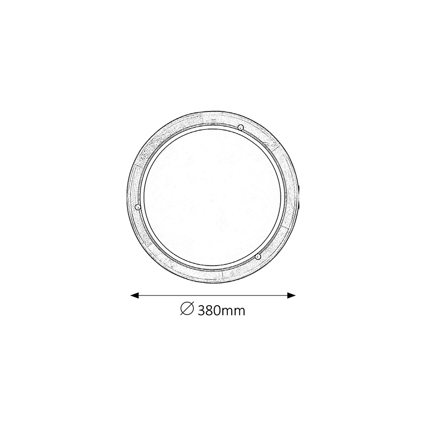 Brilagi - Stropna svjetiljka ORBIS 2xE27/60W/230V, promjer 38 cm, borovina