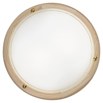 Brilagi - Stropna svjetiljka ORBIS 2xE27/60W/230V Ø 38 cm borovina