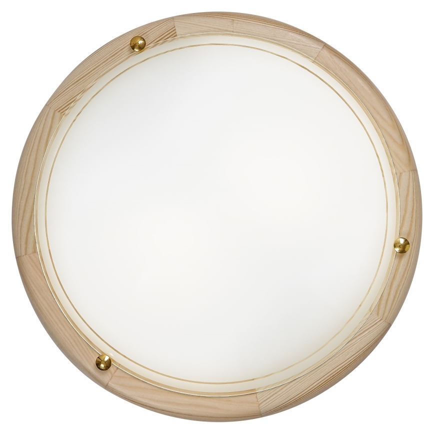 Brilagi - Stropna svjetiljka ORBIS 2xE27/60W/230V Ø 38 cm borovina