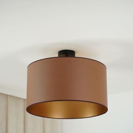 Brilagi - Stropna svjetiljka OREGON ROLLER VEGE 1xE27/15W/230V promjer 45 cm smeđa