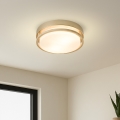 Brilagi - Stropna svjetiljka ORINO 2xE27/40W/230V, promjer 27 cm, zlatna/hrast