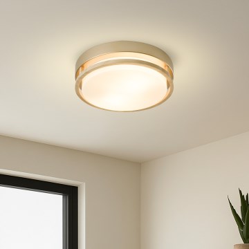 Brilagi - Stropna svjetiljka ORINO 2xE27/40W/230V, promjer 27 cm, zlatna/hrast