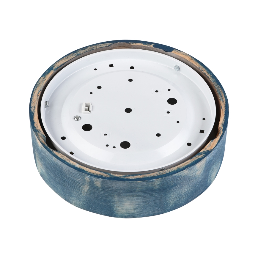 Brilagi - Stropna svjetiljka PINO 1xE27/15W/230V borovina/plava, promjer 27,5 cm