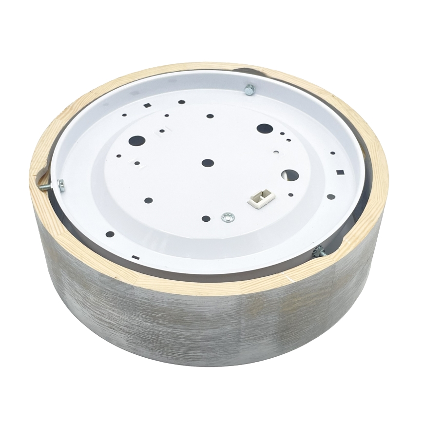 Brilagi - Stropna svjetiljka PINO 1xE27/15W/230V borovina/srebrna Ø 27,5 cm