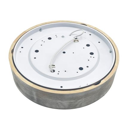 Brilagi - Stropna svjetiljka PINO 2xE27/15W/230V borovina/srebrna Ø 37,5 cm