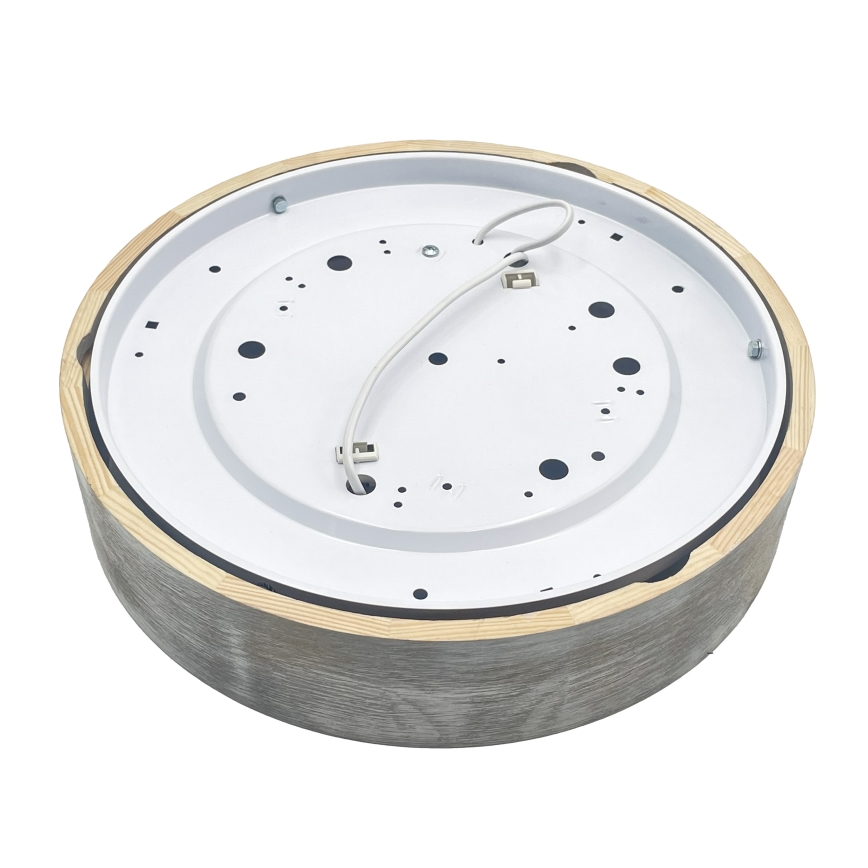 Brilagi - Stropna svjetiljka PINO 2xE27/15W/230V borovina/srebrna Ø 37,5 cm