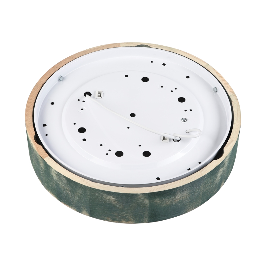 Brilagi - Stropna svjetiljka PINO 2xE27/15W/230V borovina/zelena, promjera 37,5 cm