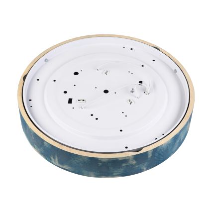 Brilagi - Stropna svjetiljka PINO 3xE27/15W/230V borovina/plava Ø 47,5 cm