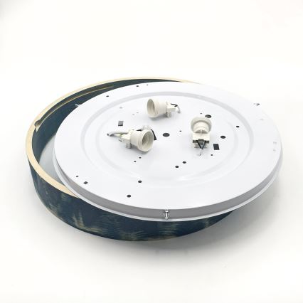 Brilagi - Stropna svjetiljka PINO 3xE27/15W/230V borovina/plava Ø 47,5 cm