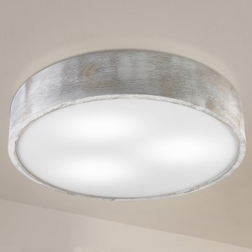 Brilagi - Stropna svjetiljka PINO 3xE27/15W/230V borovina/srebrna promjer 47,5 cm