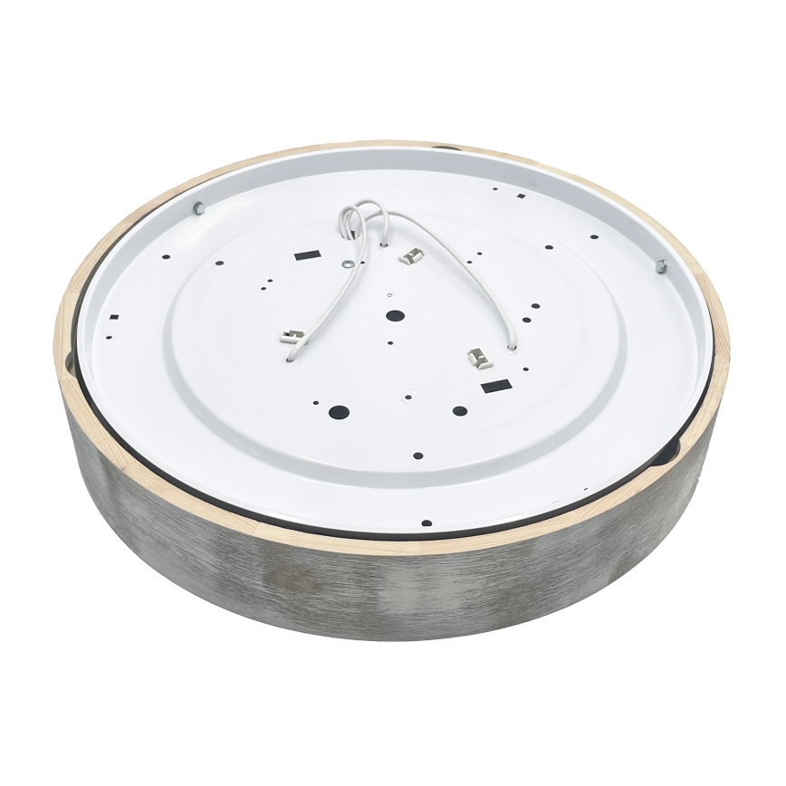 Brilagi - Stropna svjetiljka PINO 3xE27/15W/230V borovina/srebrna promjer 47,5 cm